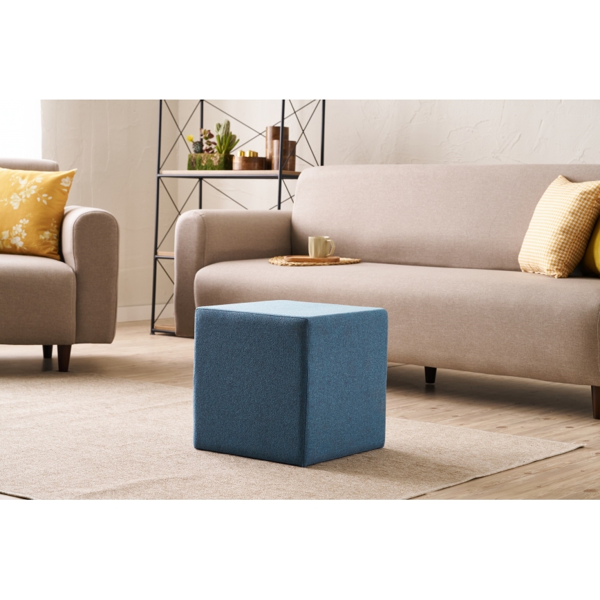 Sitzhocker CUBI 40 x 40 cm blau
