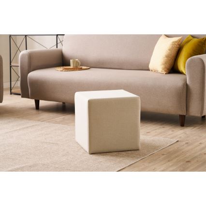 Sitzhocker CUBI 40x40 cm cremefarben