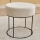 Sitzhocker JAVI Ø 40 cm, cremefarben
