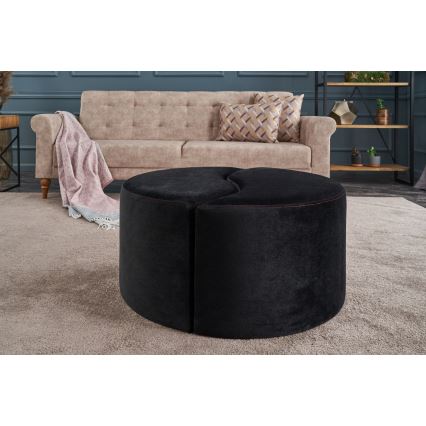 Sitzhocker JING Ø 80 cm Anthrazit