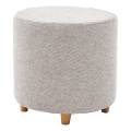 Sitzhocker KIMA, Ø 40 cm, creme/grau