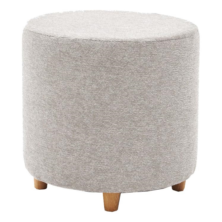 Sitzhocker KIMA, Ø 40 cm, creme/grau