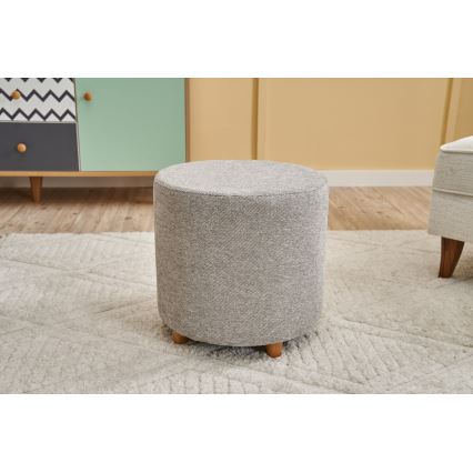 Sitzhocker KIMA, Ø 40 cm, creme/grau
