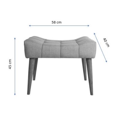 Sitzhocker LUMI 40x58 cm gelb