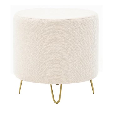 Sitzhocker NANI Ø 40 cm, cremefarben