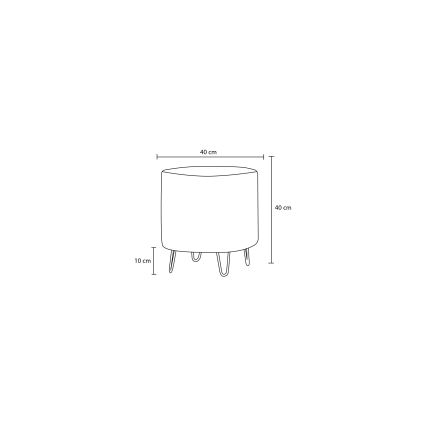 Sitzhocker NANI Ø 40 cm, cremefarben