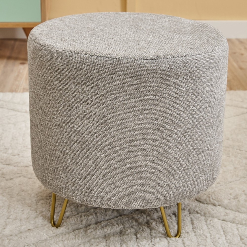 Sitzhocker NANI Ø 40 cm, cremefarben