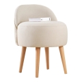 Sitzhocker NIKI Ø 46 cm creme