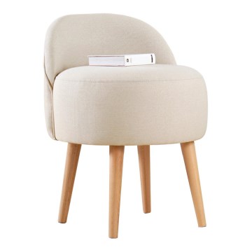 Sitzhocker NIKI Ø 46 cm creme