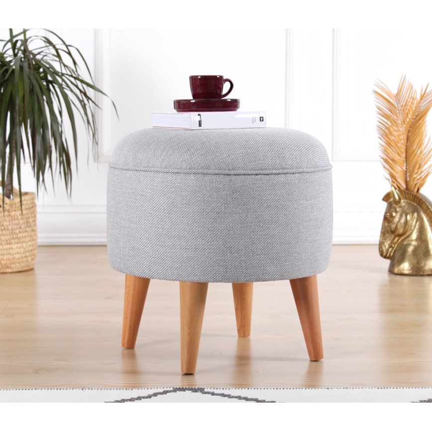 Sitzhocker PIXI, Ø 40 cm, grau