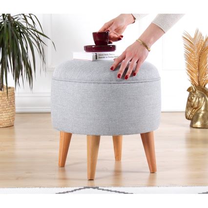 Sitzhocker PIXI, Ø 40 cm, grau