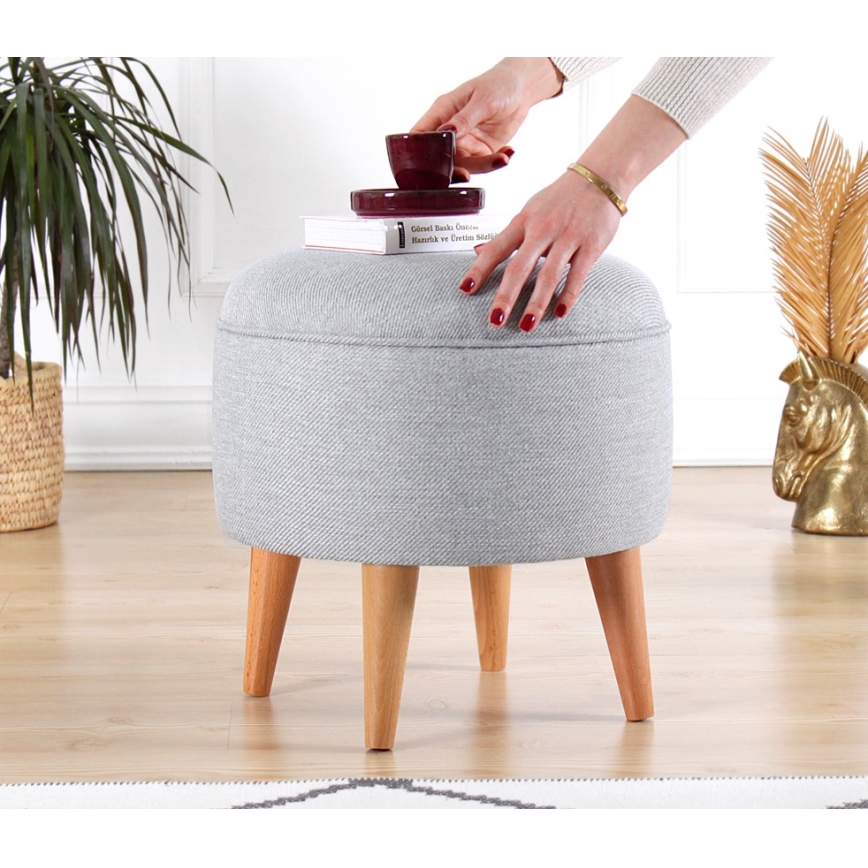 Sitzhocker PIXI, Ø 40 cm, grau