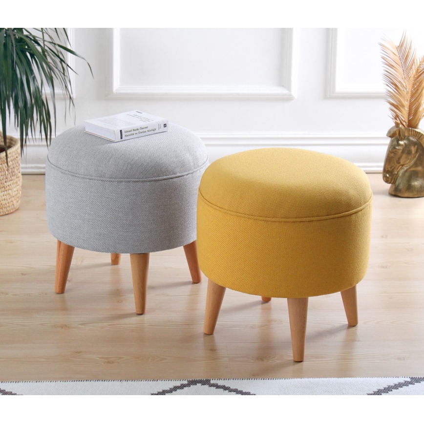 Sitzhocker PIXI, Ø 40 cm, grau
