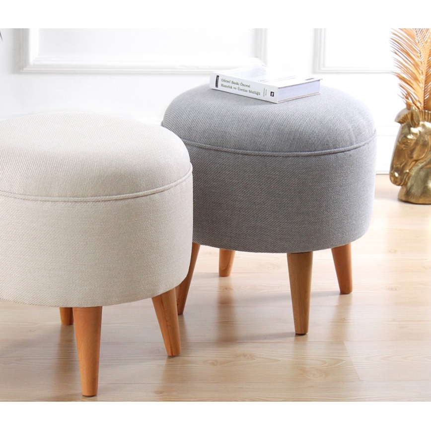 Sitzhocker PIXI, Ø 40 cm, grau