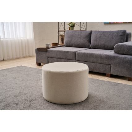 Sitzhocker RABO Ø 58 cm, cremefarben