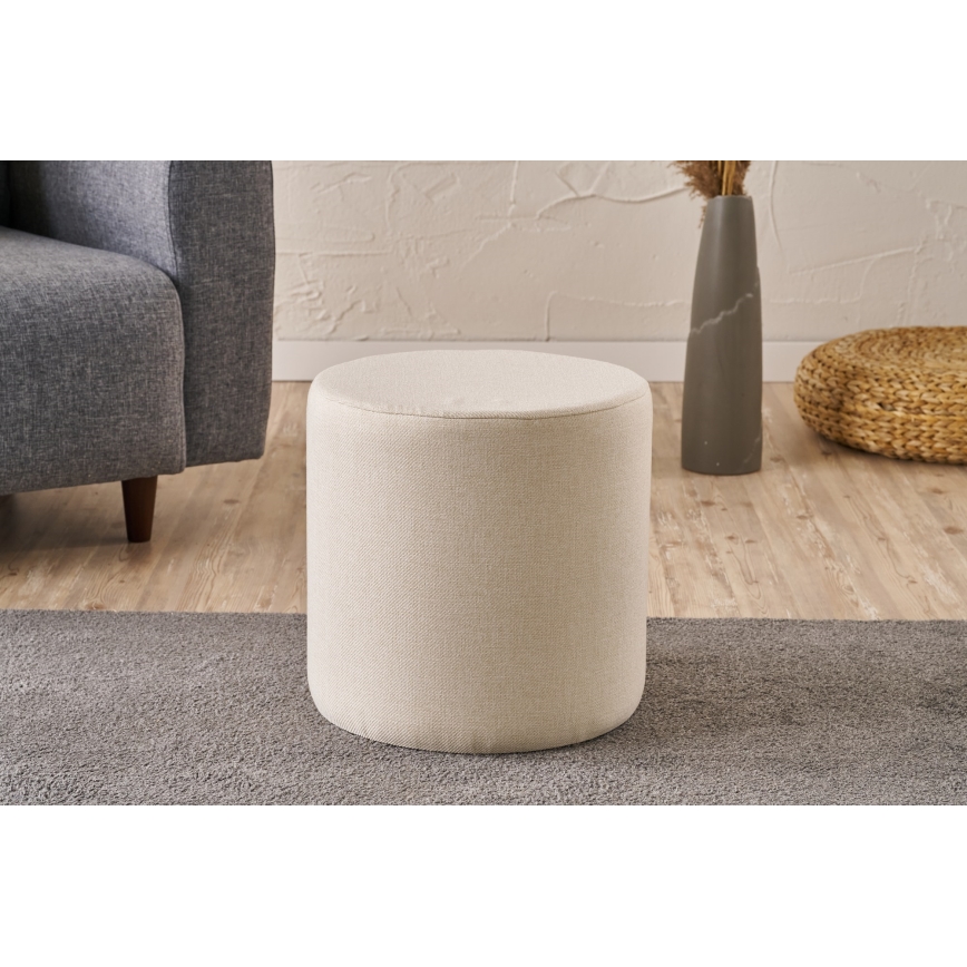 Sitzhocker RONDO Ø 40 cm, cremefarben