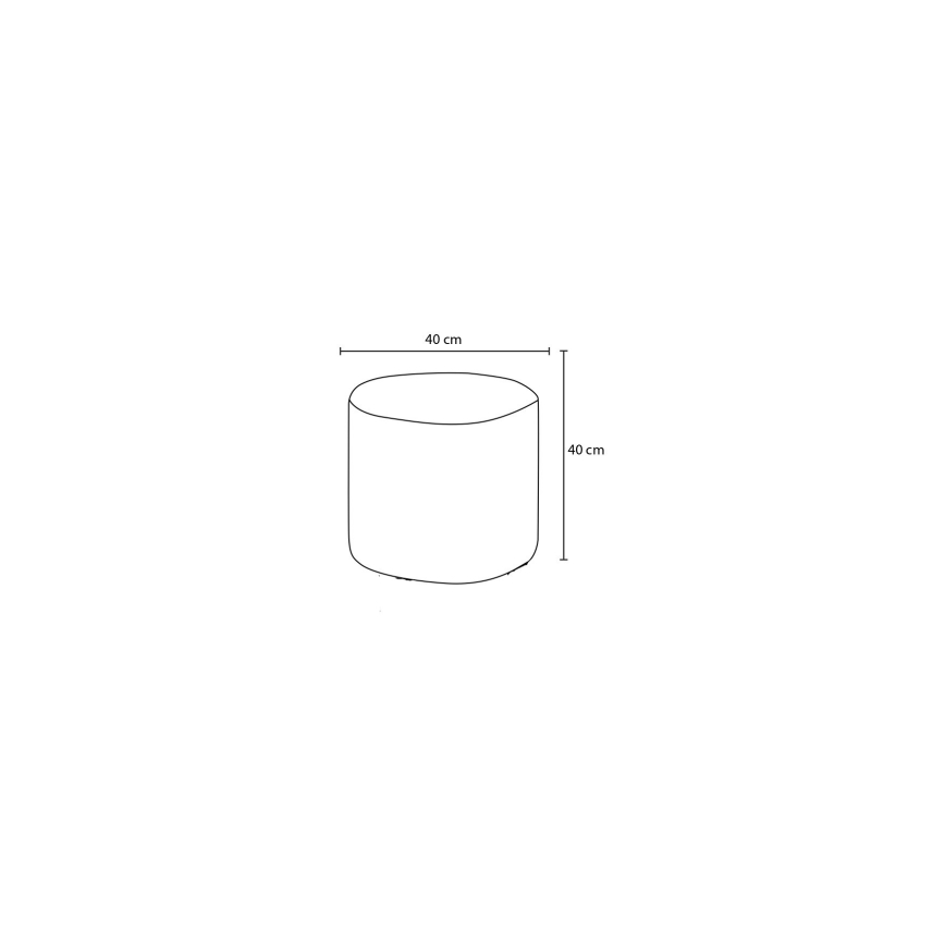 Sitzhocker RONDO Ø 40 cm, cremefarben