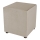 Sitzhocker SIX, 40 x 40 cm, Beige