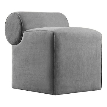 Sitzhocker TIKI 47x45 cm grau