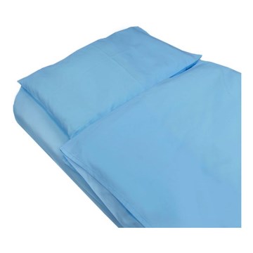 SkinPro Silver - Antibakterielles Spannbettlaken 90x200 cm blau