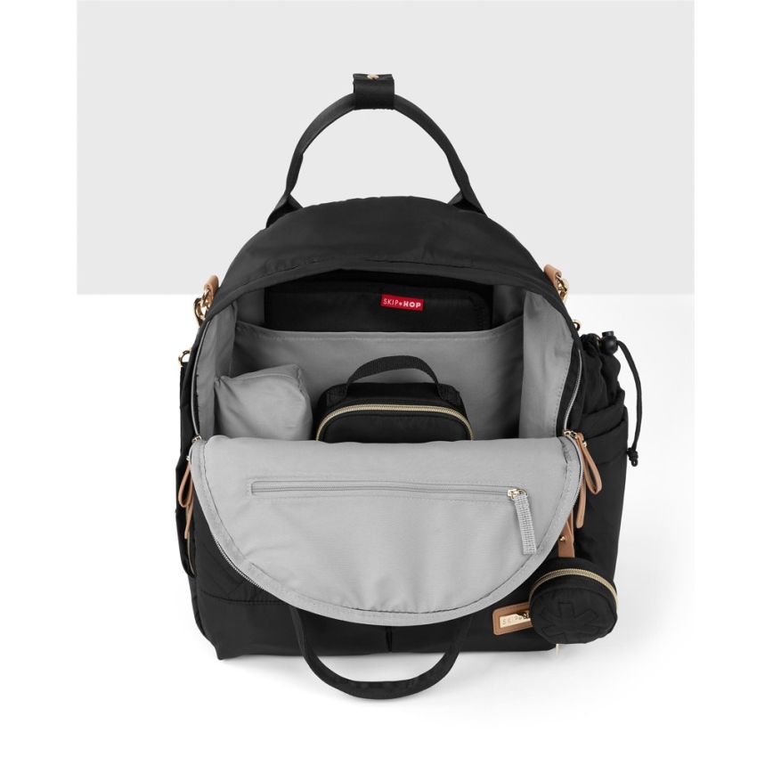 Skip Hop - 6-in-1 Wickelrucksack für den Kinderwagen SUITE SET schwarz