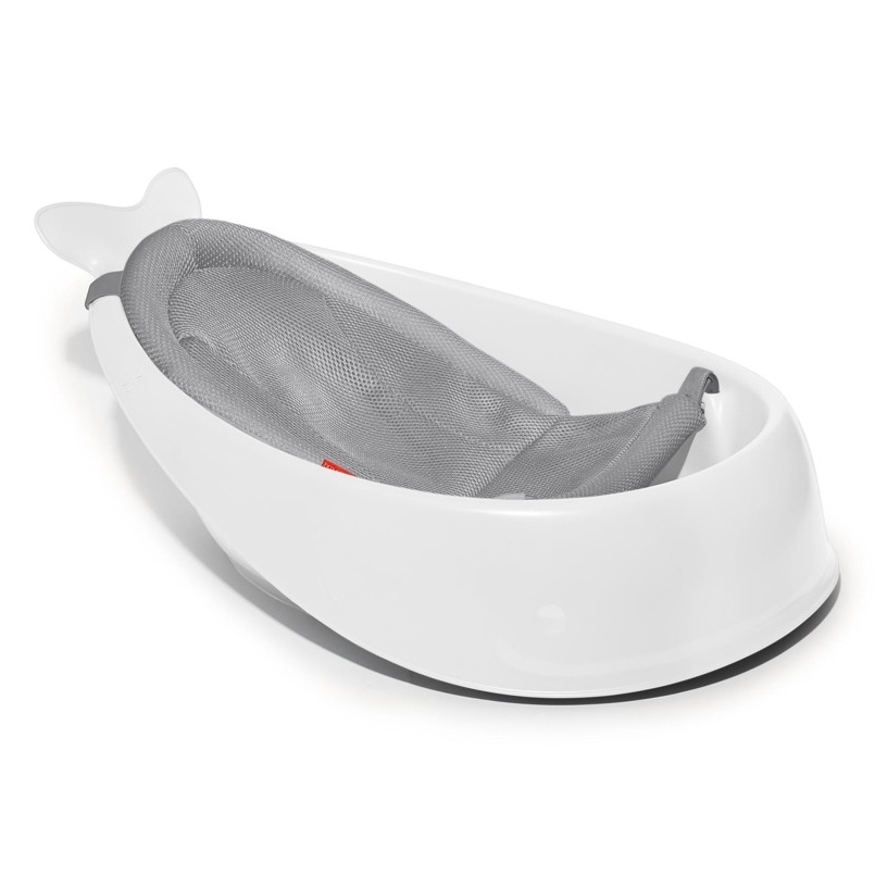 Skip Hop - Babybadewanne mit ergonomischer Unterlage MOBY 3 weiß