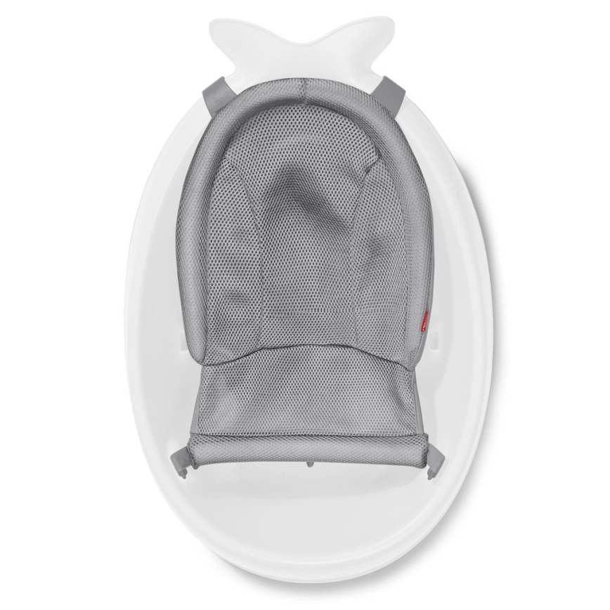 Skip Hop - Babybadewanne mit ergonomischer Unterlage MOBY 3 weiß