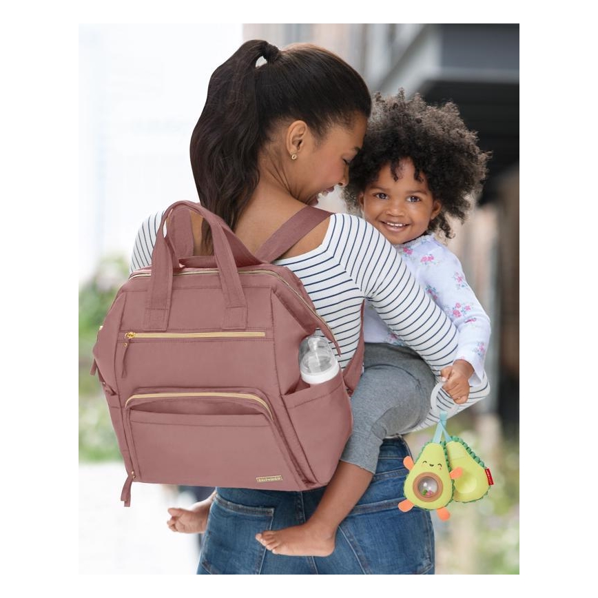 Skip Hop - Wickelrucksack für den Kinderwagen MAINFRAME Dusty Rose