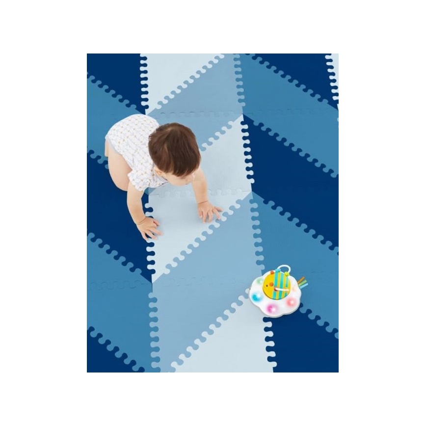 Skip Hop – Schaumstoffpuzzle 72 Stück blau
