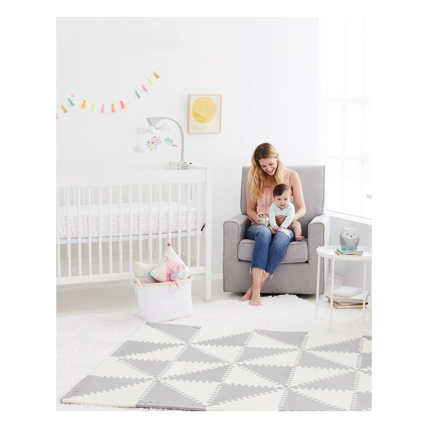 Skip Hop - Schaumstoffpuzzle 72teilig grau/beige