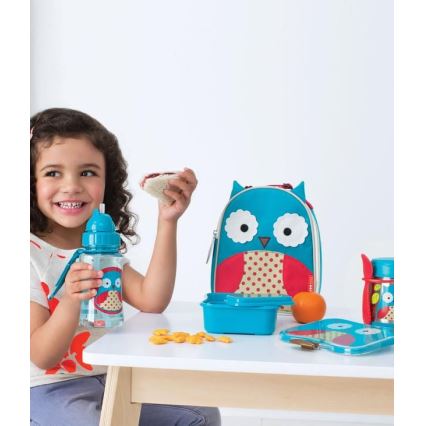 Skip Hop - Thermosbehälter für Essen mit Löffel/Gabel ZOO 325 ml Eule