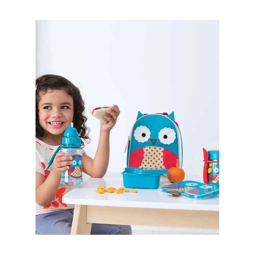 Skip Hop - Thermosbehälter für Essen mit Löffel/Gabel ZOO 325 ml Eule