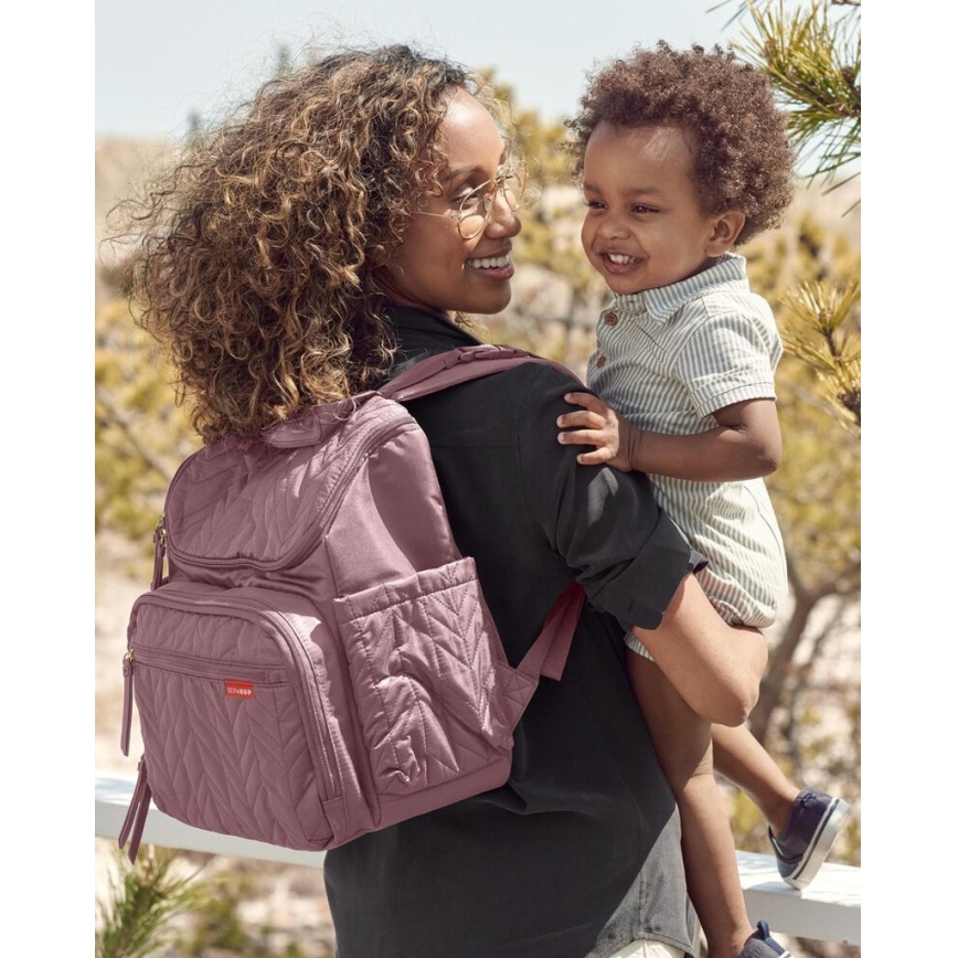Skip Hop - Wickelrucksack für Kinderwagen FORMA Muave Mist