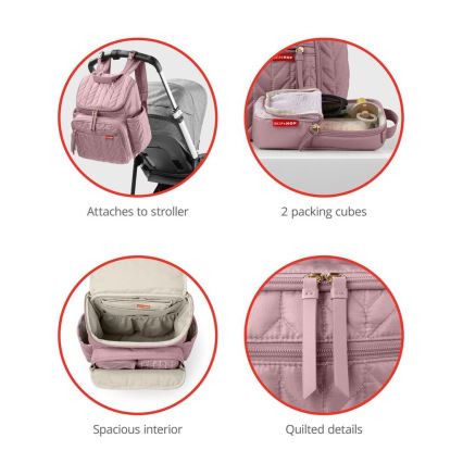 Skip Hop - Wickelrucksack für Kinderwagen FORMA Muave Mist