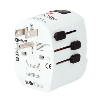 Reiseadapter PRO Light USB AC45PD - weltweit, UK+USA+AUS/CN USB A+C 45 W
