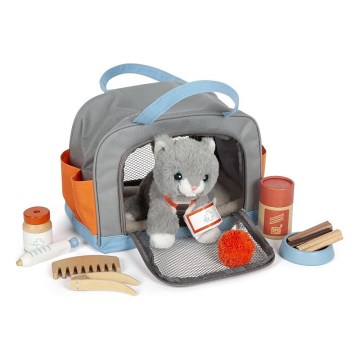 Small Foot - Plüschkatze mit Pflege-Kit