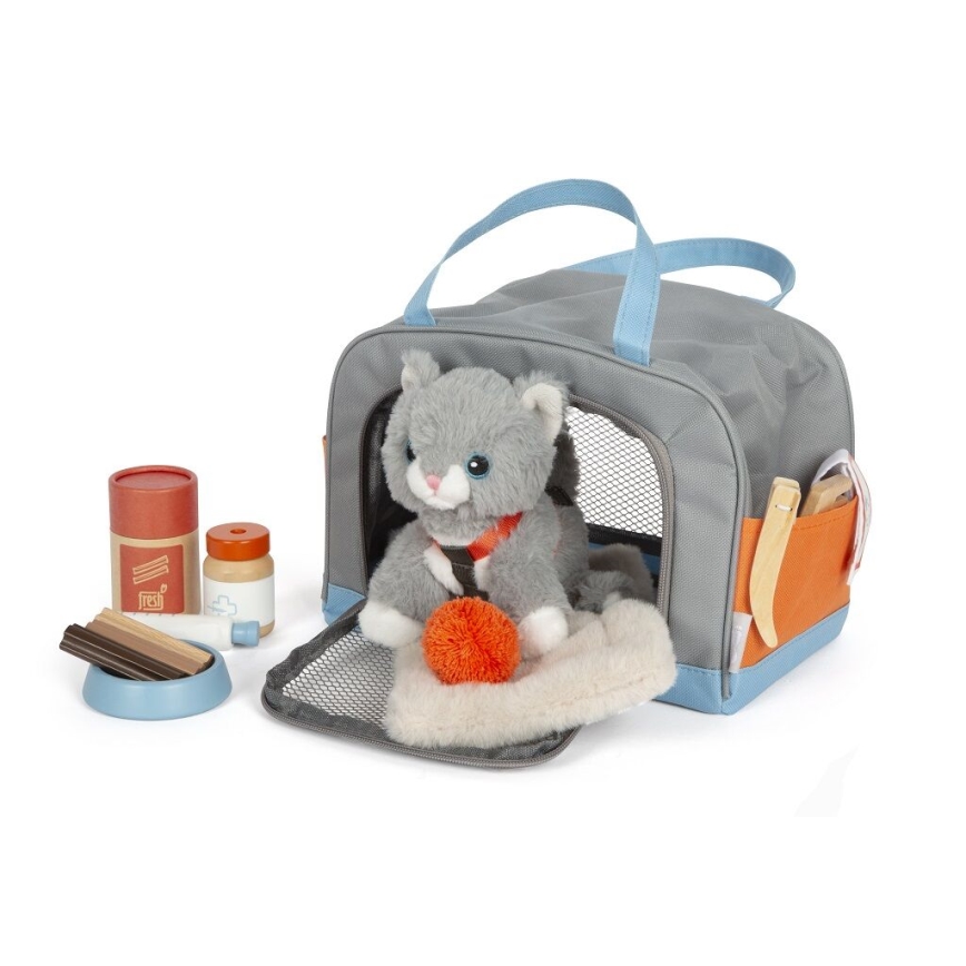 Small Foot - Plüschkatze mit Pflege-Kit