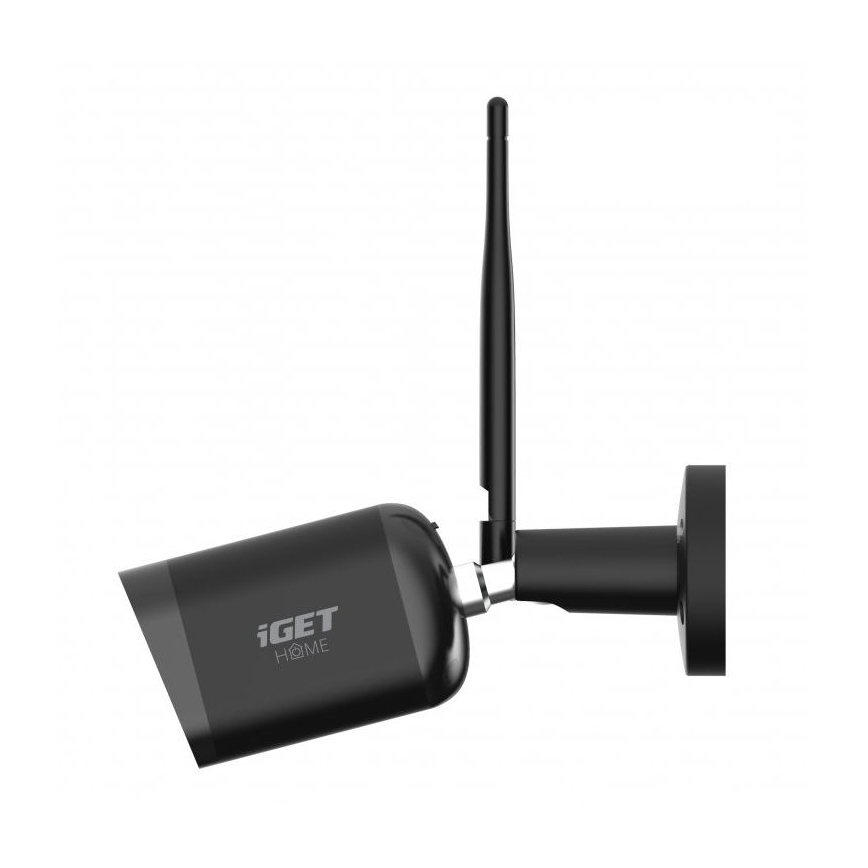 Smart-Außenkamera mit Full HD 1080p-Sensor, 12V, IP65, Wi-Fi, Tuya, schwarz