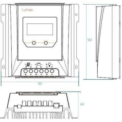 Smart-Solar-Laderegler MPPT 12-24V/30A IP32