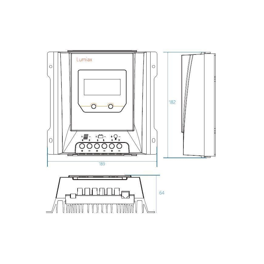 Smart-Solar-Laderegler MPPT 12-24V/30A IP32