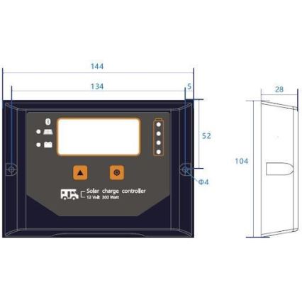 Smart-Solar-Laderegler PWM 12V/20A