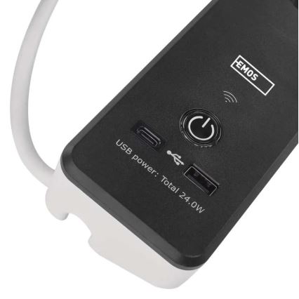 Smart-Verlängerungskabel mit Schalter GoSmart 4Z + 1xUSB-A + 1xUSB-C 2 m Wi-Fi Tuya