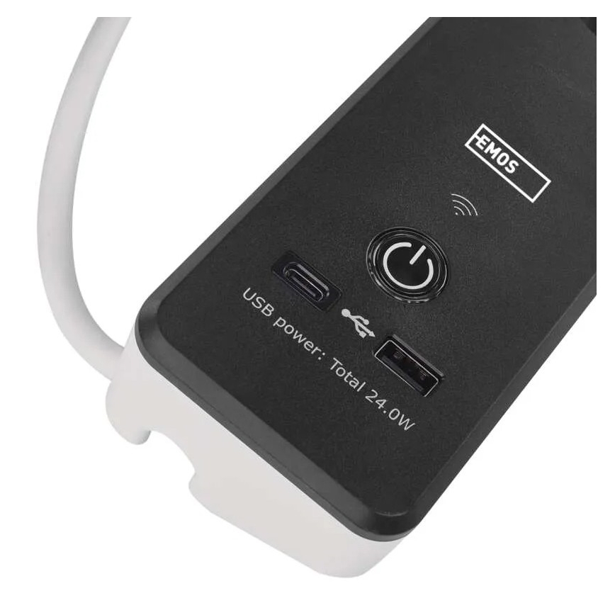 Smart-Verlängerungskabel mit Schalter GoSmart 4Z + 1xUSB-A + 1xUSB-C 2 m Wi-Fi Tuya