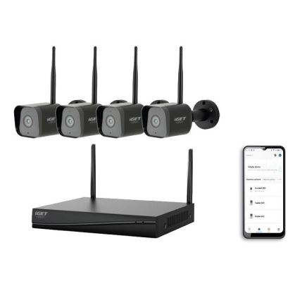 Smartes Kamera-System + 4x Kamera mit Sensor 2K+ 12V IP65 Wi-Fi