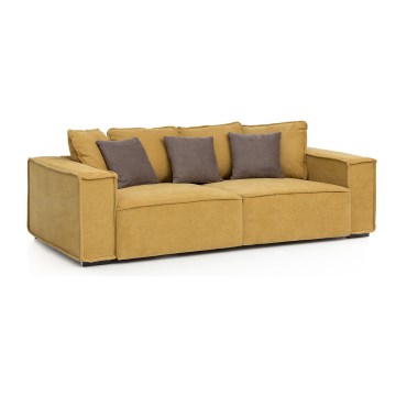 Sofa BOLZANO gelb/braun