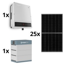 Solar-Kit GOODWE-10kWp JINKO+10kW GOODWE Hybridwechselrichter 3f+10,65kWh Batterie PYLO