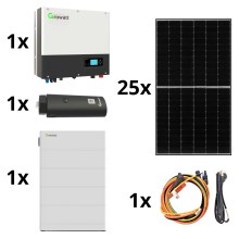 Solar-Kit GROWATT: 10kWp JINKO + Hybridwandler 3p + 10,24 kWh Batterie