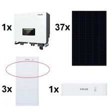 Solar-Kit SOFAR Solar - 14,8kWp Panel RISEN Full Black +15kW SOLAX Wechselrichter 3p + 15kWh Batterie SOFAR mit einer Batteriekontrolleinheit