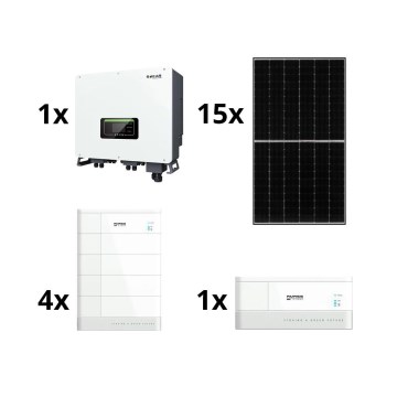 Solar-Kit SOFAR Solar - 6kWp JINKO + 6kW SOFAR Hybrid-Wechselrichter 3p +10,24 kWh Batterie