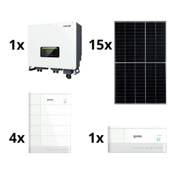Solar-Kit SOFAR Solar - 6kWp RISEN + Hybrid-Wechselrichter 3p + 10,24 kWh Batterie
